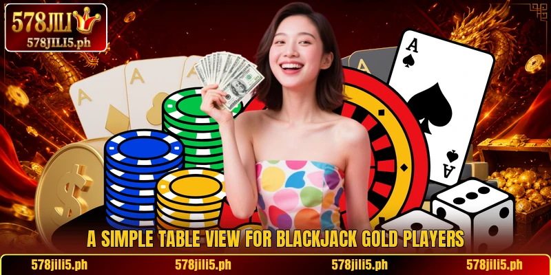 A simple table view for Blackjack Gold players