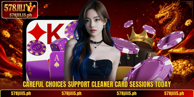 Careful choices support cleaner card sessions today Careful choices support cleaner card sessions today