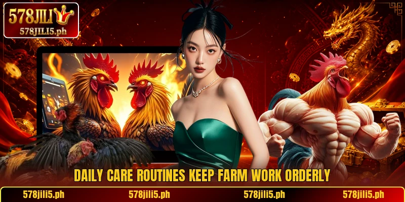 Daily care routines keep farm work orderly