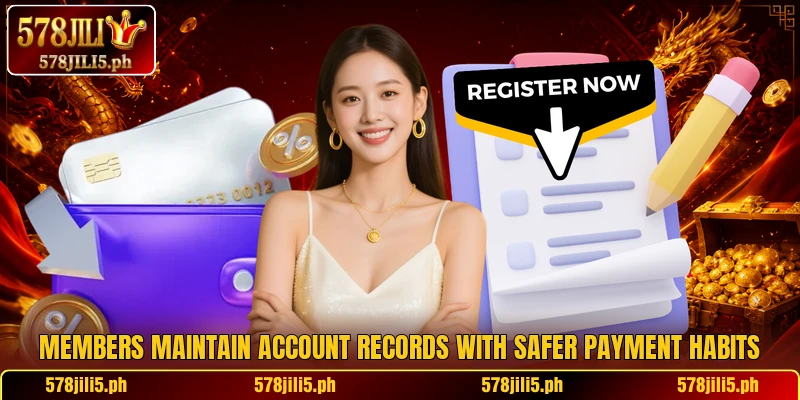 Members maintain account records with safer payment habits Members maintain account records with safer payment habits