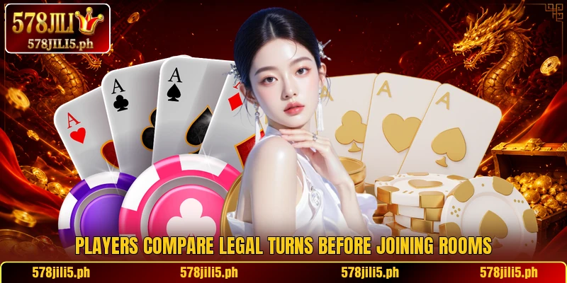 Players compare legal turns before joining rooms